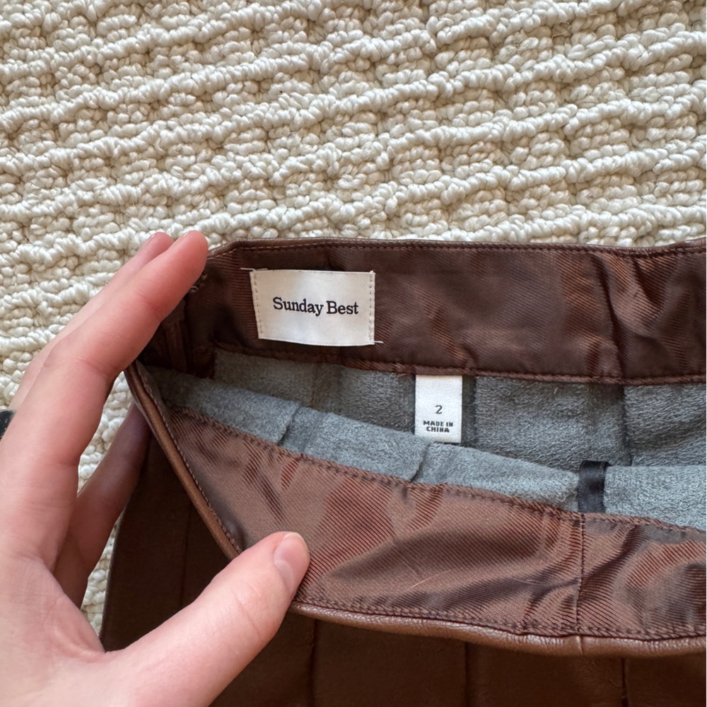 Sunday Best Chocolate Brown A-Line Skirt - Picture 2 of 3